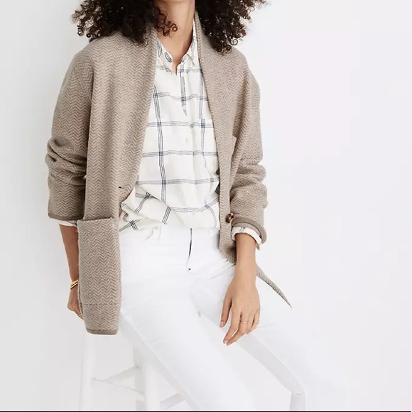 Madewell Jackets & Blazers - BNWT Herringbone Mattson Sweater Coat
